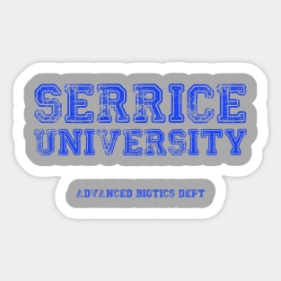 Serrice University, faded Sticker